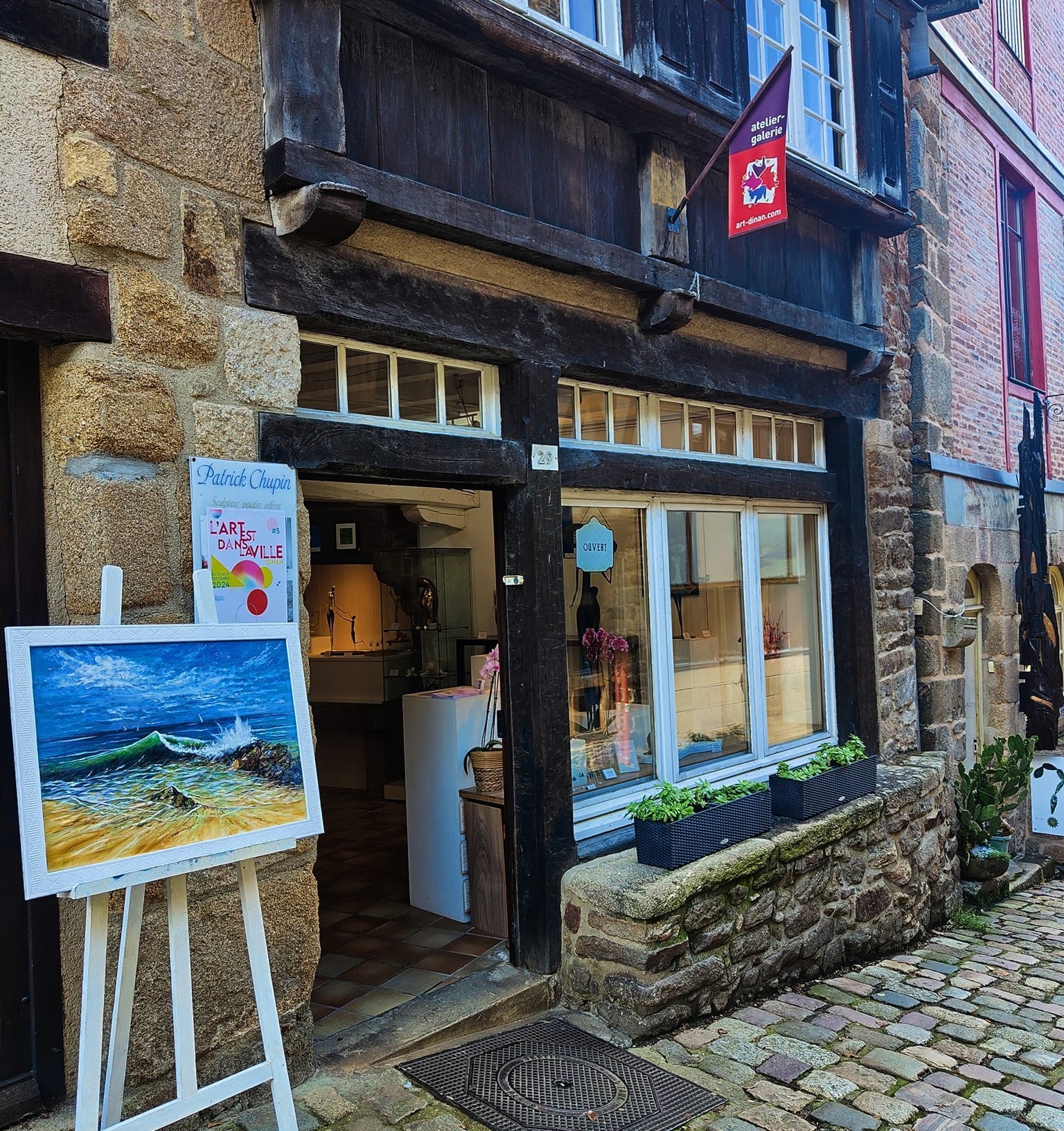 Art dans la ville dinan 2024 Steva /Chupin galerie